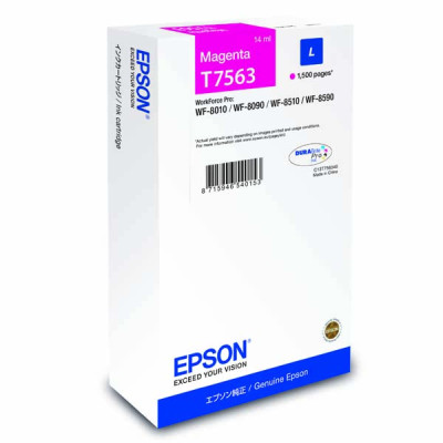 Epson T7563L (C13T756340), originální inkoust, purpurový, 1500 stran (14 ml)