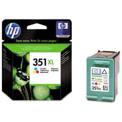 HP CB338EE (351XL), originální inkoust, barevný, 14 ml