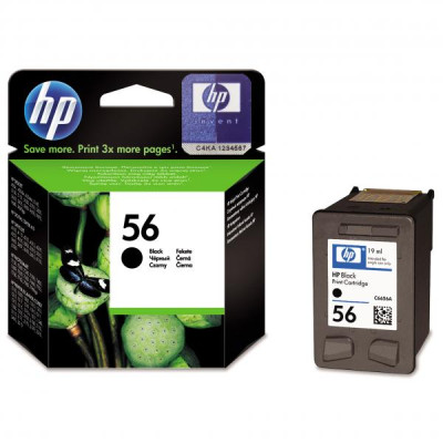 HP C6656AE (56), originální inkoust, černý, 19 ml