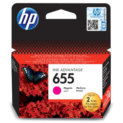 HP CZ111AE (655), originální inkoust, purpurový, 600 stran (12 ml)