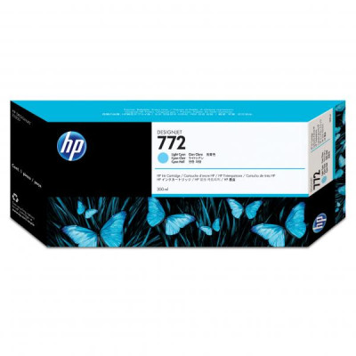 HP CN632A (772), originální inkoust, azurový, 300 ml