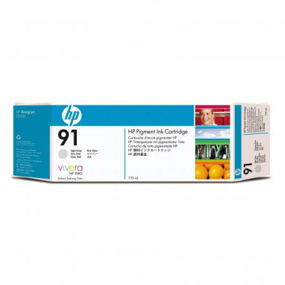 HP C9466A (91), originální inkoust, světle šedý, 775 ml