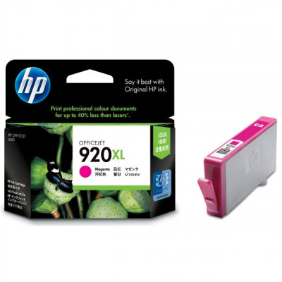 HP CD973AE (920XL), originální inkoust, purpurový, 6 ml