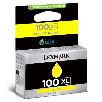 Lexmark 14N1071EXL (#100), originální inkoust, žlutý, 600 stran