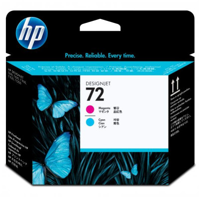 HP C9383A (72), originální tisková hlava, purpurová/azurová, 2-pack