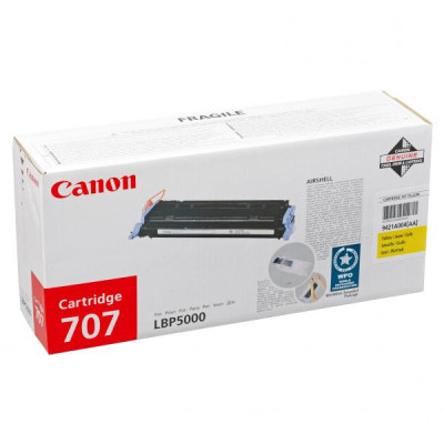 Canon CRG-707Y (9421A004), originální toner, žlutý, 2000 stran