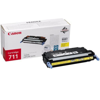 Canon CRG-711Y (1657B002), originální toner, žlutý, 6000 stran