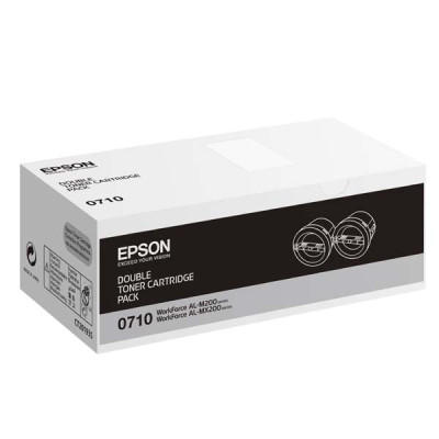 Epson C13S050710, originální toner, černý, 2 × 2500 stran, 2-pack