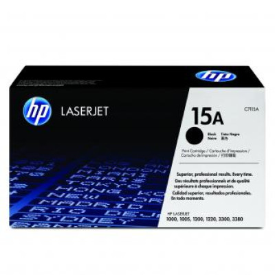 HP C7115A (15A), originální toner, černý, 2500 stran