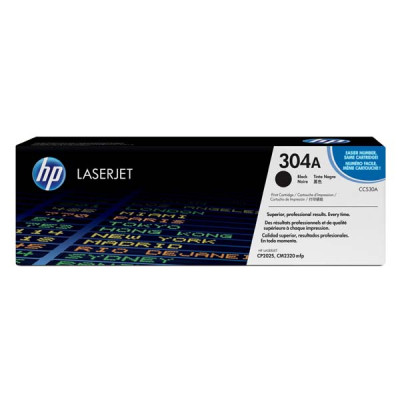 HP CC530A (304A), originální toner, černý, 3500 stran