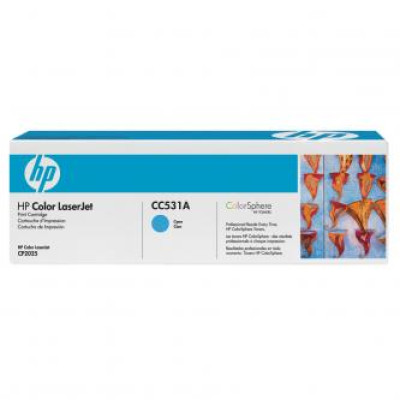 HP CC531A (304A), originální toner, azurový, 2800 stran