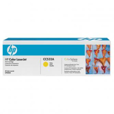 HP CC532A (304A), originální toner, žlutý, 2800 stran