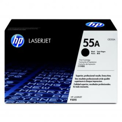 HP CE255A (55A), originální toner, černý, 6000 stran