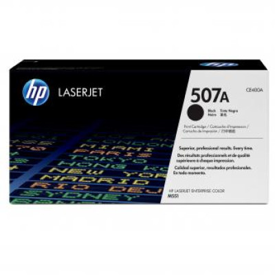 HP CE400A (507A), originální toner, černý, 5500 stran