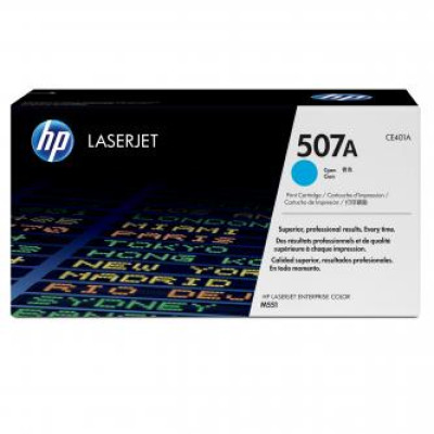 HP CE401A (507A), originální toner, azurový, 6000 stran