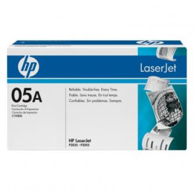 HP CE505A (05A), originální toner, černý, 2300 stran