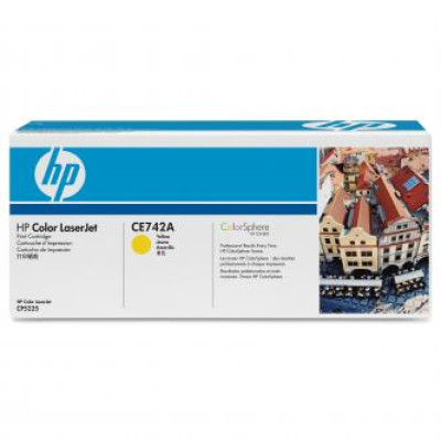 HP CE742A (307A), originální toner, žlutý, 7300 stran