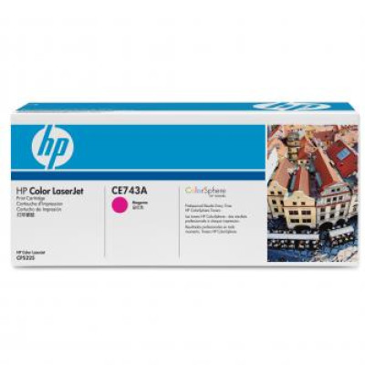 HP CE743A (307A), originální toner, purpurový, 7300 stran