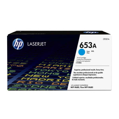 HP CF321A (653A), originální toner, azurový, 16500 stran