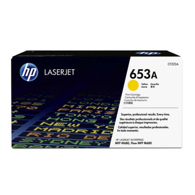 HP CF322A (653A), originální toner, žlutý, 16500 stran