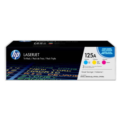 HP CF373AM (125A), originální toner, CMY, 3 × 1400 stran, 3-pack