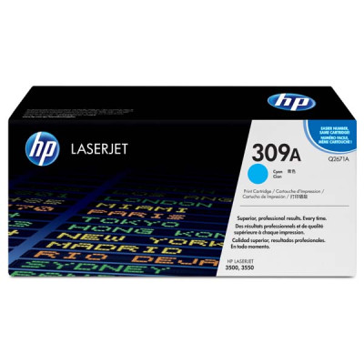 HP Q2671A (309A), originální toner, azurový, 4000 stran