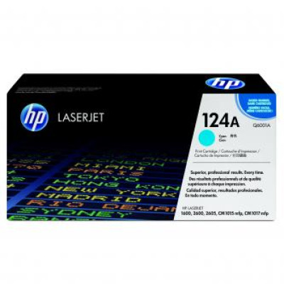 HP Q6001A (124A), originální toner, azurový, 2000 stran