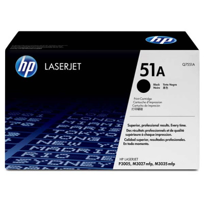 HP Q7551A (51A), originální toner, černý, 6500 stran