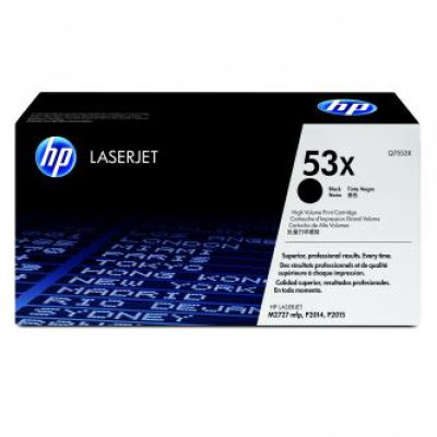 HP Q7553X (53X), originální toner, černý, 7000 stran