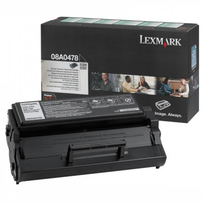 Lexmark 08A0478, originální toner, černý, 6000 stran