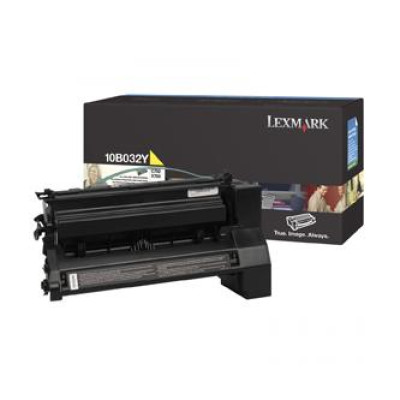 Lexmark 10B032Y, originální toner, žlutý, 15000 stran