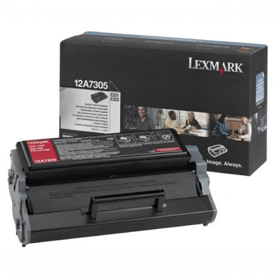 Lexmark 12A7305, originální toner, černý, 6000 stran