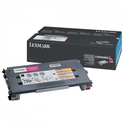 Lexmark C500S2MG, originální toner, purpurový, 1500 stran