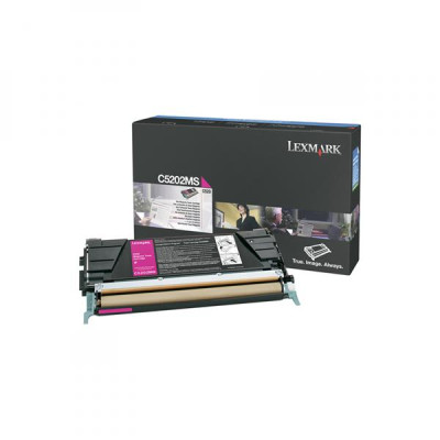 Lexmark C5202MS, originální toner, purpurový, 1500 stran