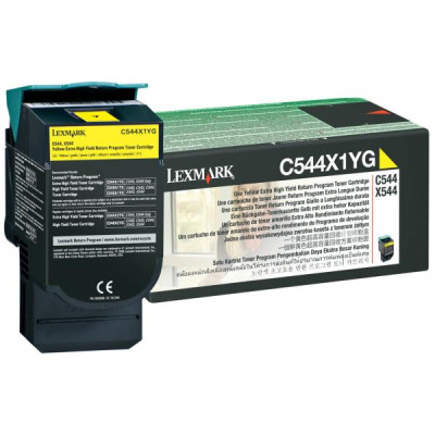 Lexmark C544X1YG, originální toner, žlutý, 4000 stran