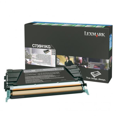 Lexmark C736H1KG, originální toner, černý, 12000 stran