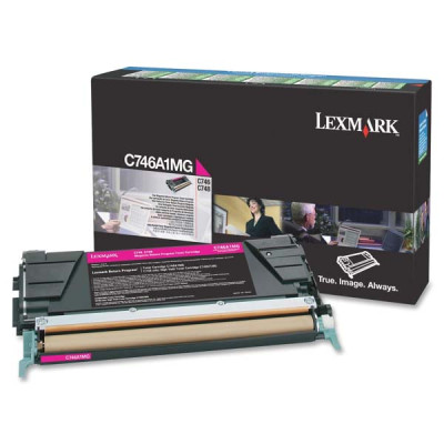 Lexmark C746A1MG, originální toner, purpurový, 7000 stran