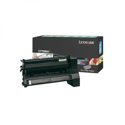 Lexmark C7700KH, originální toner, černý, 10000 stran