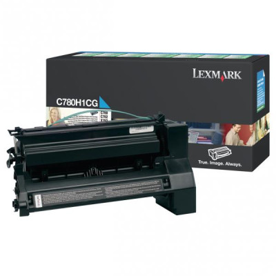 Lexmark C780H1CG, originální toner, azurový, 10000 stran