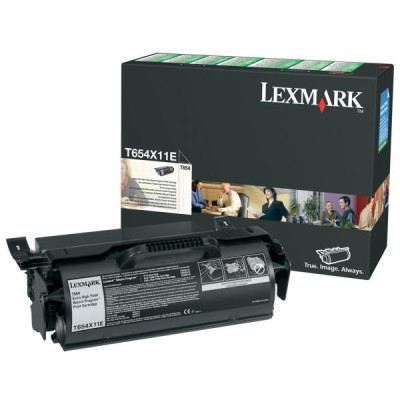 Lexmark T654X11E, originální toner, černý, 36000 stran