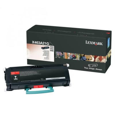 Lexmark X463A21G, originální toner, černý, 3500 stran