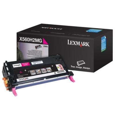 Lexmark X560H2MG, originální toner, purpurový, 10000 stran