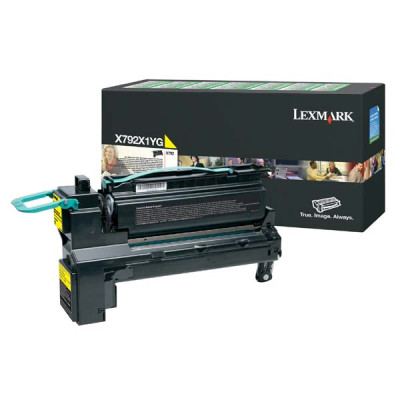 Lexmark X792X1YG, originální toner, žlutý, 20000 stran