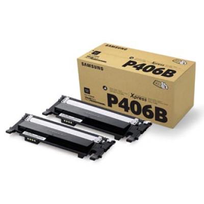 Samsung CLT-P406B (SU374A), originální toner, černý, 2 × 1500 stran, 2-pack