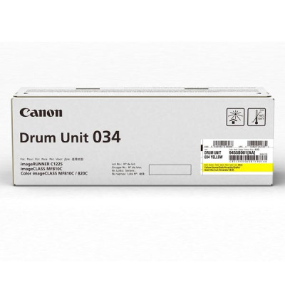 Canon 034Y (9455B001), originální válec, žlutý, 34000 stran