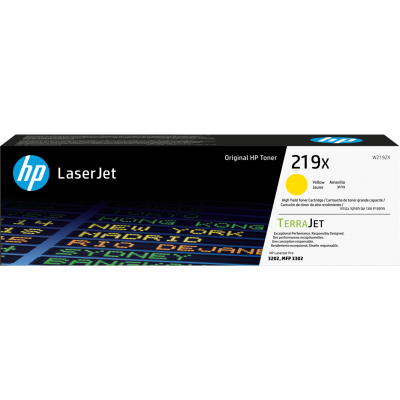 HP W2192X (219X), originální toner, žlutý, 2500 stran